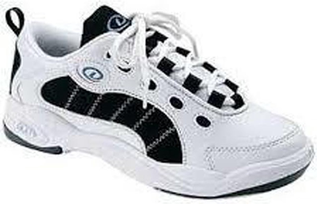 Bowling Bowlingschoenen Dexter Dames ‘Kristy’ mt 5 US = 35 eur, zwart witte schoen, geschikt voor links- dan wel rechtshandige, stevige schoen.