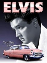Wandbord - Elvis Preley Cadillac 1955