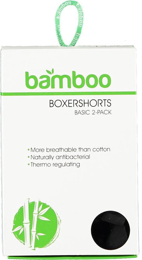 Apollo bamboo boxershorts | MAAT XL | 2-pack heren boxershorts | zwart