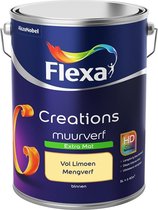 Flexa Creations Muurverf - Extra Mat - Mengkleuren Collectie - Vol Limoen  - 5 liter