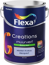 Flexa Creations Muurverf - Extra Mat - Mengkleuren Collectie - Midden Krokus  - 5 liter