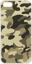 ADEL Kunststof Back Cover Hardcase Hoesje voor iPhone 5/ 5S/ SE - Camouflage