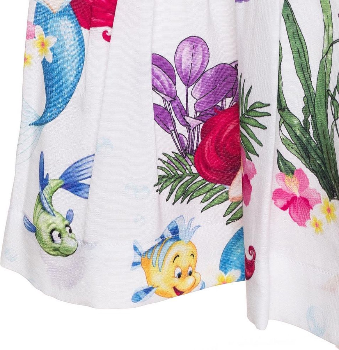 Monnalisa Dress Ariel Pink White bol