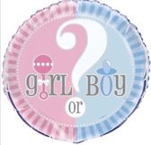 Girl or Boy Gender Reveal Ballon 18 Inch