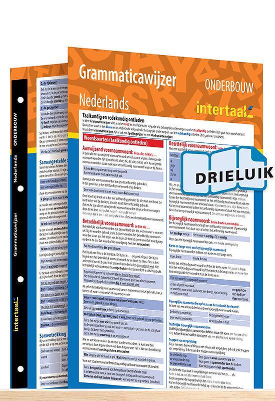 Grammaticawijzer Nederlands onderbouw uitklapkaart - cover