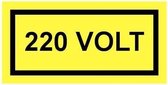 220 volt sticker 100 x 50 mm