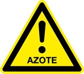 Waarschuwingssticker azote 100 mm