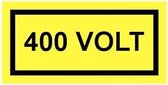 400 volt sticker 100 x 50 mm