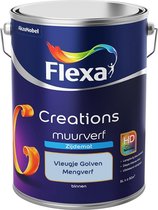 Flexa Creations - Muurverf Zijde Mat - Mengkleuren Collectie - Vleugje Golven  - 5 liter