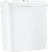 Réservoir de chasse pour WC combi, 343x153 mm, alimentation par le côté, blanc alpin