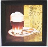 Schilderij Latte Macchiato mok 40 CM X 40 CM