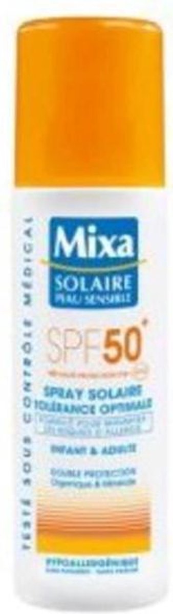 Goedkoopste MIXA Zonnebrandspray Gevoelige huid - SPF 50 - 200 ml