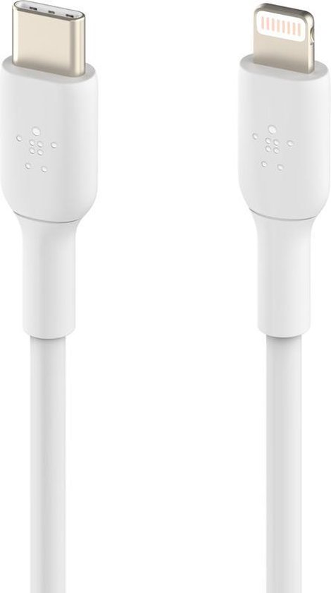 Belkin BOOST↑CHARGE™ iPhone Lightning naar USB-C kabel - 1m - Wit - Belkin