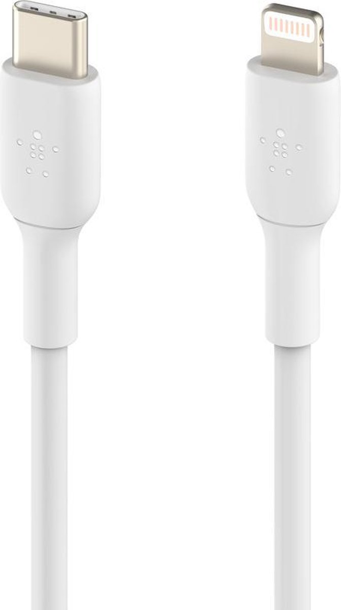 Belkin BOOST↑CHARGE™ iPhone Lightning naar USB-C kabel - 1m - Wit - Belkin