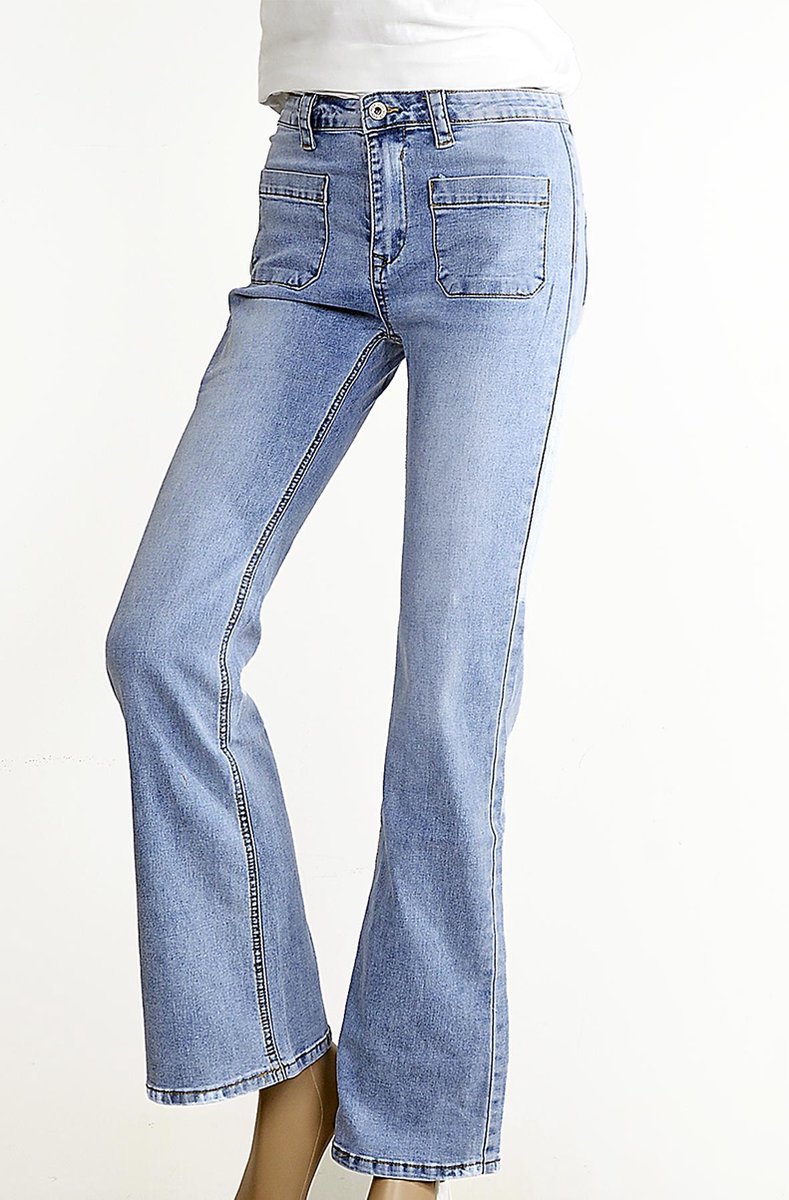 Jewelly Flare flared jeans met hoge taille - Maat 34 | bol.com