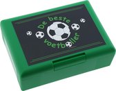 Beste Voetballer Lunchbox Broodtrommel 18 x 13 x 6 cm - Groen