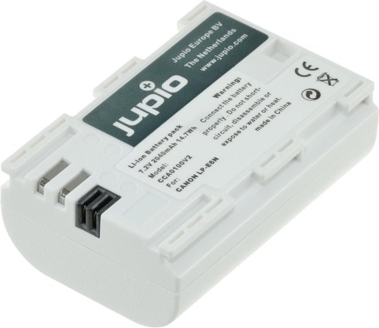 Canon LP-E6N camera-accu 2040mAh vervangende batterij voor EOS 5D, 6D, 7D, 80D, R-serie, XC10, XC15