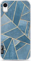 Casetastic Apple iPhone XR Hoesje - Softcover Hoesje met Design - Dusk Blue Stone Print