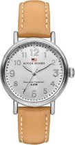 River Woods Vermillion RW340007 Horloge - Leer - Bruin - Ø 34 mm