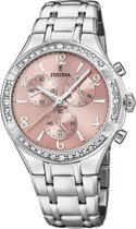 Festina F20392/3 Boyfriend Chronograaf - Polshorloge - Staal - Zilverkleurig - Ø39mm