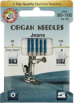 Organ naaimachinenaalden jeans dikte 3 x 90 - 2 x 100
