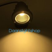 Ledspot - Buiten prikspot - Buitenlamp - Grondspies - warm wit licht - LED - Zwart - aluminium - zonder plug of stekker_