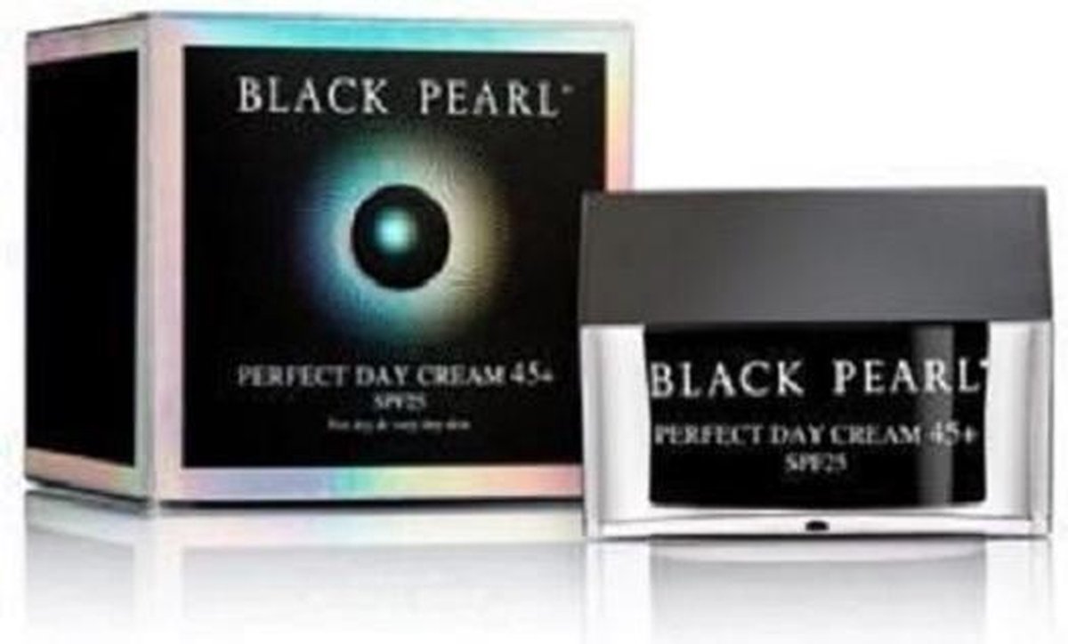 Dode zee producten - Black Pearl perfecte dagcreme 45+ met collageen en Dode Zeezout mineralen 50 ml