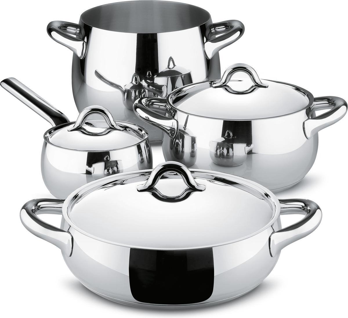 4pcs, Ensemble De Casseroles En Acier Inoxydable, Casserole