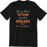 Passie voor stickers Kinder T-shirt 8jr: Jullie zijn allemaal stom ik ga wel bij Opa & Oma wonen (daar is het veel leuker)