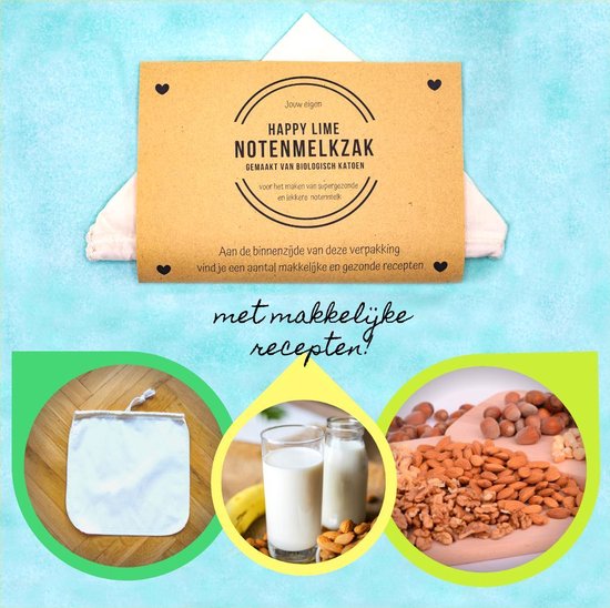 Bol Com Notenmelkzak Zeefzak Kaasdoek Passeerdoek Met Recepten