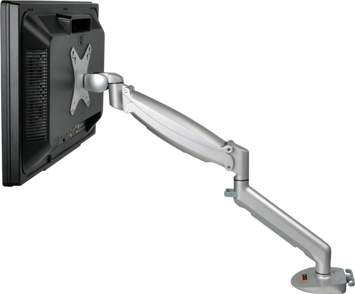 DESQ® Monitorarm met Gasveer | 17/32 Inch | Arm lengte 55 cm | Bureauklem | Premium line | Aluminium