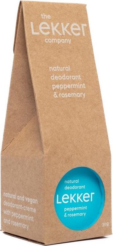The lekker company deodorant -  Pepermunt en  Rozemarijn - 30 ML