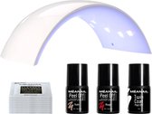 MEANAIL®PARIS Kit Peel Off UV LED lamp - gel nagellak - nude/rood