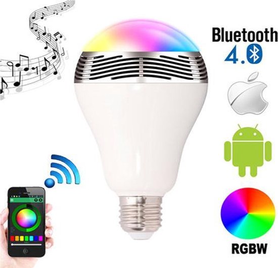 Haut-parleur à ampoule Bluetooth Smart Led E27 - Jaune | bol