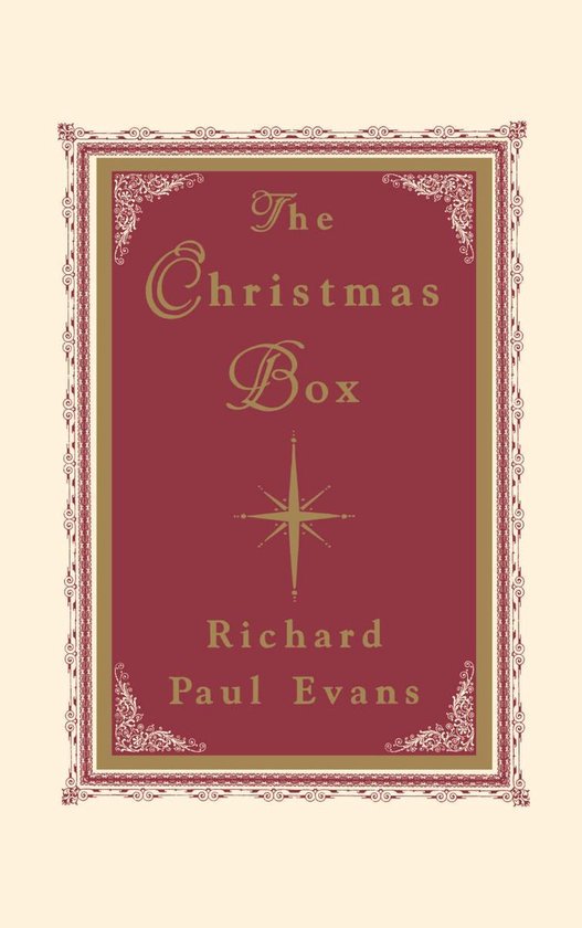 Boek kaft van 'The Christmas Box' door Richard Paul Evans, met een gedecoreerde rand.