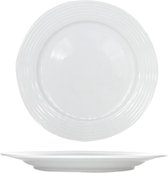 Linea - Diep Bord -Wit - 22,5cm - Porselein - (set van 6)