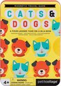 Afbeelding van het spelletje Petit Collage Magnetisch Spel Cats & Dogs 4 Op Een Rij
