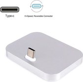 DrPhone LD2 - Laadstation - Oplaadstation - Oplader voor USB-C / Type-C Poort - Geschikt voor Smartphones -  2A - Zilver