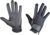 Horka Handschoen Flexi Black - 6 jr | Zwart | Paardrij handschoenen