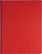Register 32x25cm - uitgesneden hoofd- 8 kolommen op 1 blad - 31 lijnen - 80 blad, Rood