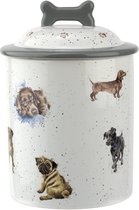 Wrendale Koekjespot - Dog - Voorraadpot van Porselein - Honden - Pot voor hondenbrokjes -