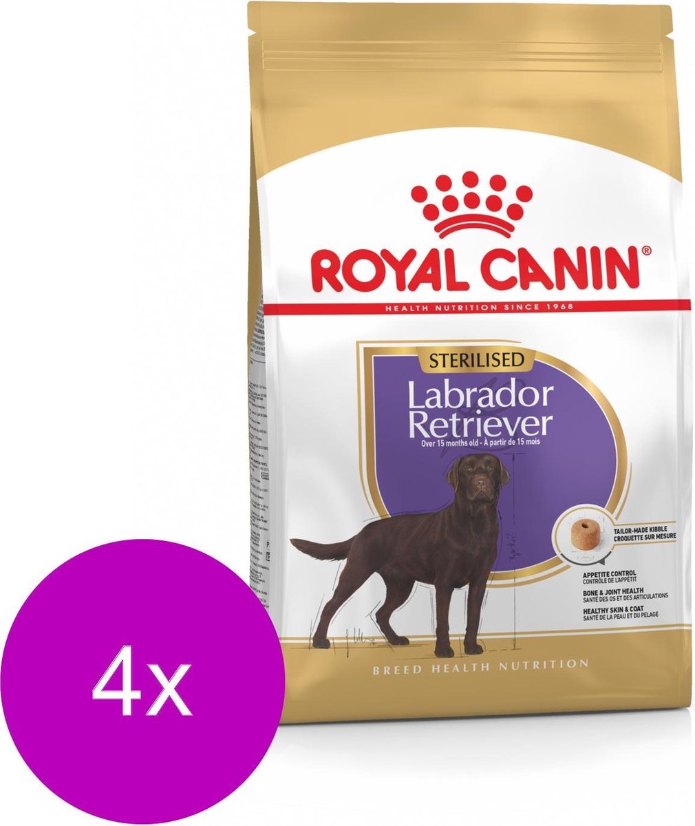 Royal Canin Royal Canin Bhn Labrador Retriever Sterilised Adult - Hondenvoer - 4 x 3 kg