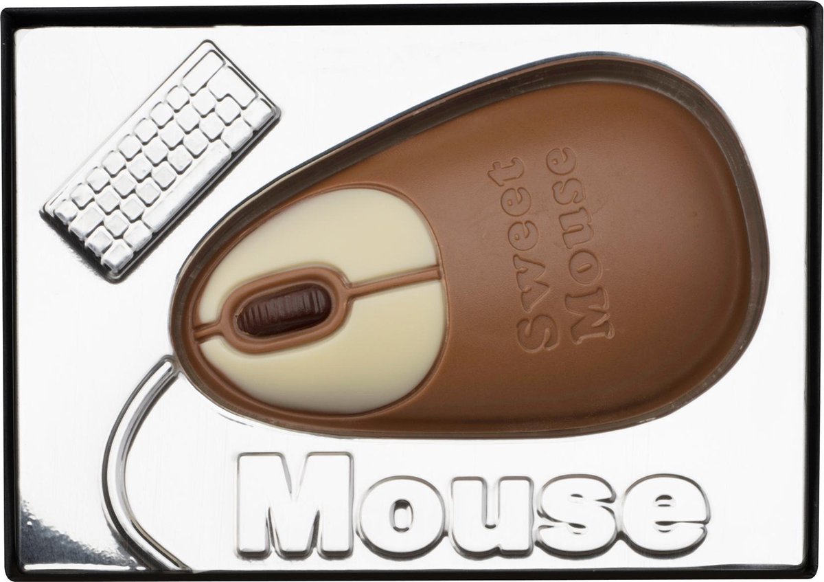 concert beweging chef Weible chocolade PC-muis in giftbox - 10 cm | bol.com