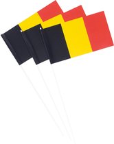 Vlaggetjes België van papier 50 stuks