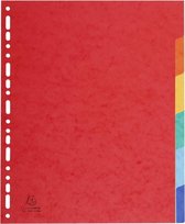 50x Tabbladen glanskarton 225g - 6 tabs - A4 maxi