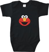 Rompertjes baby met tekst - Elmo - Sesamstraat - Zwart - Maat 62/68 - Kraamcadeau - Babygeschenk - Romper - Babyshower - Valentijn - Moederdag - Vaderdag