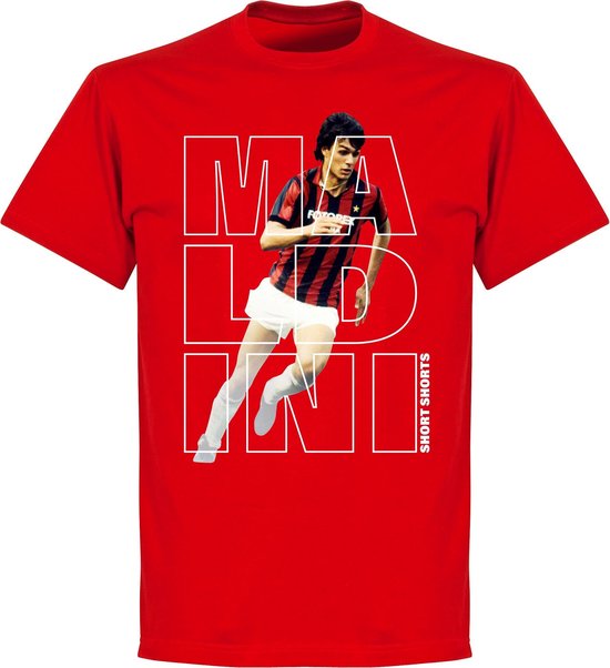 Maldini Short Shorts T-shirt - Rood - 3XL