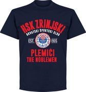 HSK Zrinjski Established T-shirt - Navy - 3XL
