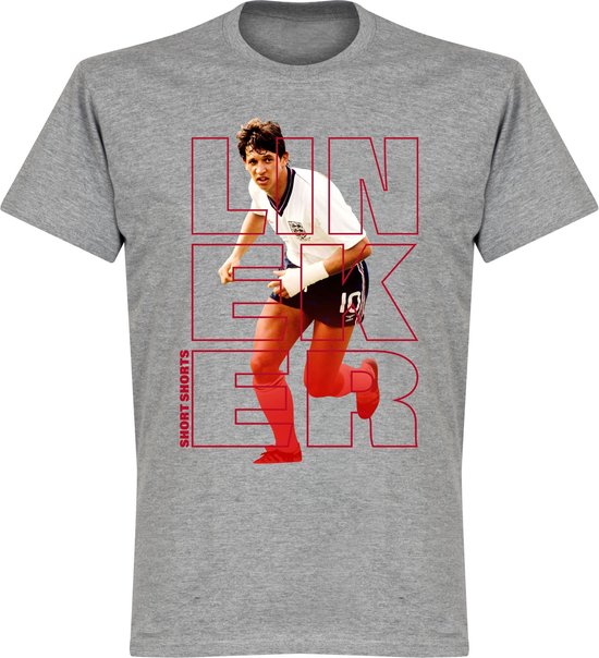 Lineker Short Shorts T-shirt - Grijs - 3XL