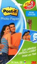 Post-It Fotopapier Sticky 10x15cm (20 vel + 5 gratis) halfglanzend